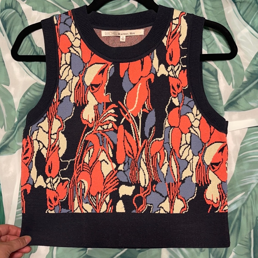 Rachel Roy floral knit top